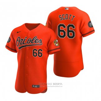 Camiseta Beisbol Hombre Baltimore Orioles Tanner Scott 66 Autentico Naranja