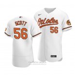 Camiseta Beisbol Hombre Baltimore Orioles Tanner Scott Autentico Primera Blanco