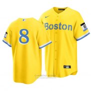 Camiseta Beisbol Hombre Boston Red Sox Carl Yastrzemski 2021 City Connect Oro