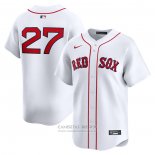 Camiseta Beisbol Hombre Boston Red Sox Carlton Fisk Primera Limited Blanco