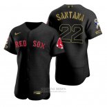 Camiseta Beisbol Hombre Boston Red Sox Danny Santana Negro 2021 Salute To Service