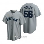 Camiseta Beisbol Hombre Boston Red Sox Hansel Robles Cooperstown Collection Road Gris