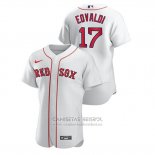 Camiseta Beisbol Hombre Boston Red Sox Nathan Eovaldi Autentico Blanco