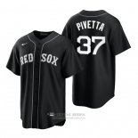 Camiseta Beisbol Hombre Boston Red Sox Nick Pivetta Replica 2021 Negro