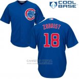 Camiseta Beisbol Hombre Chicago Cubs 18 Ben Zobrist Autentico Collection Cool Base