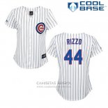 Camiseta Beisbol Hombre Chicago Cubs 44 Anthony Rizzo Blanco Cool Base