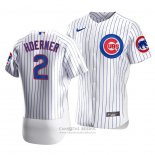 Camiseta Beisbol Hombre Chicago Cubs Nico Hoerner Autentico Primera Blanco