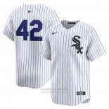 Camiseta Beisbol Hombre Chicago White Sox 2024 Jackie Robinson Day Primera Limited Blanco