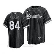 Camiseta Beisbol Hombre Chicago White Sox Dylan Cease 2021 City Connect Replica Negro