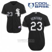 Camiseta Beisbol Hombre Chicago White Sox Robin Ventura 23 Negro Alterno Cool Base