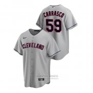 Camiseta Beisbol Hombre Cleveland Indians Carlos Carrasco Road Replica Gris