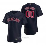 Camiseta Beisbol Hombre Cleveland Indians Personalizada Autentico 2020 Alterno Azul