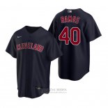 Camiseta Beisbol Hombre Cleveland Indians Wilson Ramos Replica Alterno Azul
