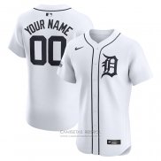 Camiseta Beisbol Hombre Detroit Tigers Elite Primera Personalizada Blanco