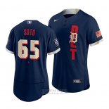 Camiseta Beisbol Hombre Detroit Tigers Gregory Soto 2021 All Star Autentico Azul