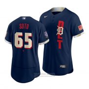 Camiseta Beisbol Hombre Detroit Tigers Gregory Soto 2021 All Star Autentico Azul