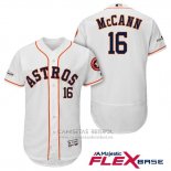 Camiseta Beisbol Hombre Houston Astros 2017 Brian Mccann Blanco Flex Base