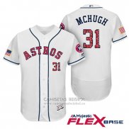 Camiseta Beisbol Hombre Houston Astros 2017 Estrellas y Rayas Collin Mchugh Blanco Flex Base