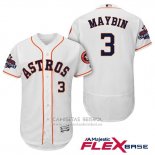 Camiseta Beisbol Hombre Houston Astros Cameron Maybin Blanco Flex Base