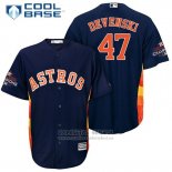 Camiseta Beisbol Hombre Houston Astros Chris Devenski Azul Cool Base