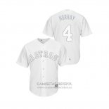 Camiseta Beisbol Hombre Houston Astros George Springer 2019 Players Weekend Horhay Replica Blanco