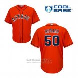 Camiseta Beisbol Hombre Houston Astros J.r. Richard 50 Naranja Alterno Cool Base