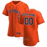 Camiseta Beisbol Hombre Houston Astros Personalizada Alterno Autentico Naranja