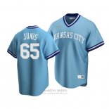 Camiseta Beisbol Hombre Kansas City Royals Jakob Junis Cooperstown Collection Road Azul
