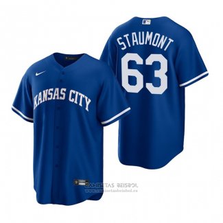 Camiseta Beisbol Hombre Kansas City Royals Josh Staumont Alterno Replica Azul