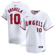 Camiseta Beisbol Hombre Los Angeles Angels Gio Urshela Primera Limited Blanco