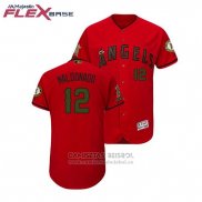 Camiseta Beisbol Hombre Los Angeles Angels Martin Maldonado 2018 Dia de los Caidos Flex Base Scarlet