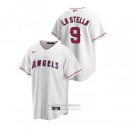 Camiseta Beisbol Hombre Los Angeles Angels Tommy La Stella Replica Primera Blanco