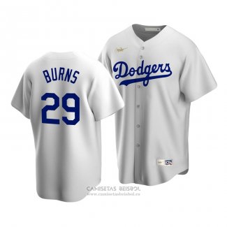 Camiseta Beisbol Hombre Los Angeles Dodgers Andy Burns Cooperstown Collection Primera Blanco