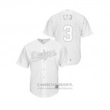 Camiseta Beisbol Hombre Los Angeles Dodgers Chris Taylor 2019 Players Weekend Ct3 Replica Blanco