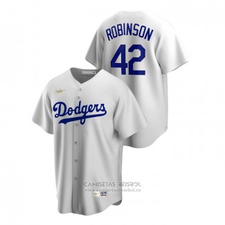 Camiseta Beisbol Hombre Los Angeles Dodgers Jackie Robinson Cooperstown Collection Primera Blanco