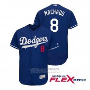 Camiseta Beisbol Hombre Los Angeles Dodgers Manny Machado Flex Base Autentico Collezione Alterno Azul