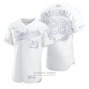 Camiseta Beisbol Hombre Los Angeles Dodgers Mike Marshall Awards Collection NL Cy Young Blanco