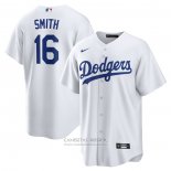 Camiseta Beisbol Hombre Los Angeles Dodgers Will Smith Primera Replica Blanco