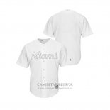 Camiseta Beisbol Hombre Miami Marlins 2019 Players Weekend Replica Blanco