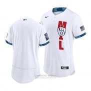 Camiseta Beisbol Hombre Milwaukee Brewers 2021 All Star Autentico Blanco