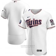 Camiseta Beisbol Hombre Minnesota Twins 60th Season Primera Autentico Blanco