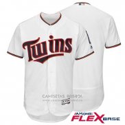 Camiseta Beisbol Hombre Minnesota Twins Blank Blanco Flex Base Autentico Collection