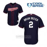 Camiseta Beisbol Hombre Minnesota Twins Brian Dozier 2 Azul Alterno Cool Base