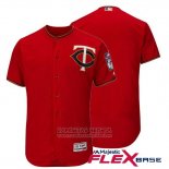 Camiseta Beisbol Hombre Minnesota Twins Flex Base Scarlet Autentico Collection