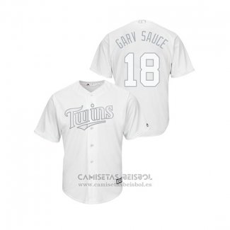 Camiseta Beisbol Hombre Minnesota Twins Mitch Garver 2019 Players Weekend Replica Blanco