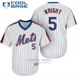 Camiseta Beisbol Hombre New York Mets David Wright Collection Blanco Cool Base Cooperstown