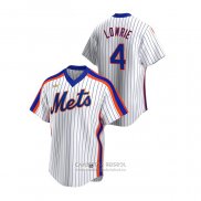 Camiseta Beisbol Hombre New York Mets Jed Lowrie Cooperstown Collection Primera Blanco