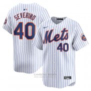 Camiseta Beisbol Hombre New York Mets Luis Severino Primera Limited Blanco