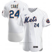 Camiseta Beisbol Hombre New York Mets Robinson Cano Primera Autentico Blanco