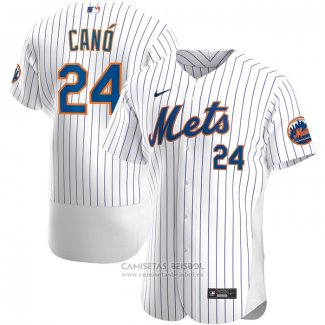 Camiseta Beisbol Hombre New York Mets Robinson Cano Primera Autentico Blanco